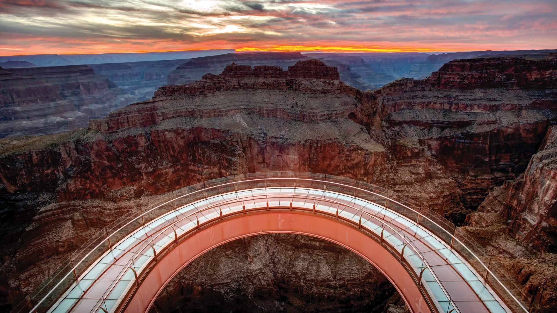 Travel photograph for Grand Canyon West Rim Sunset Day Bus Tour